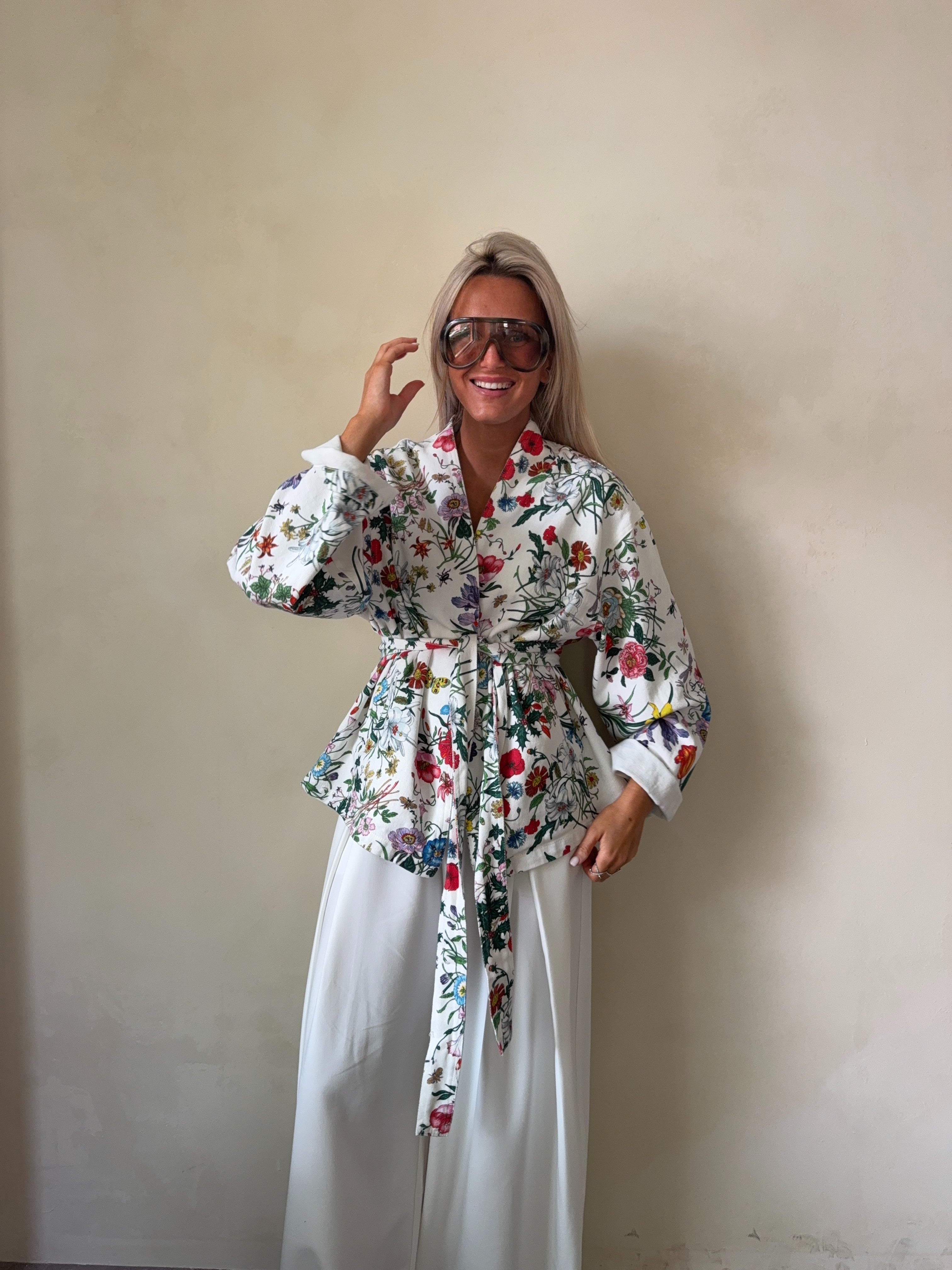 Rez Rave Jacket Rez printed jacket white – Nozi