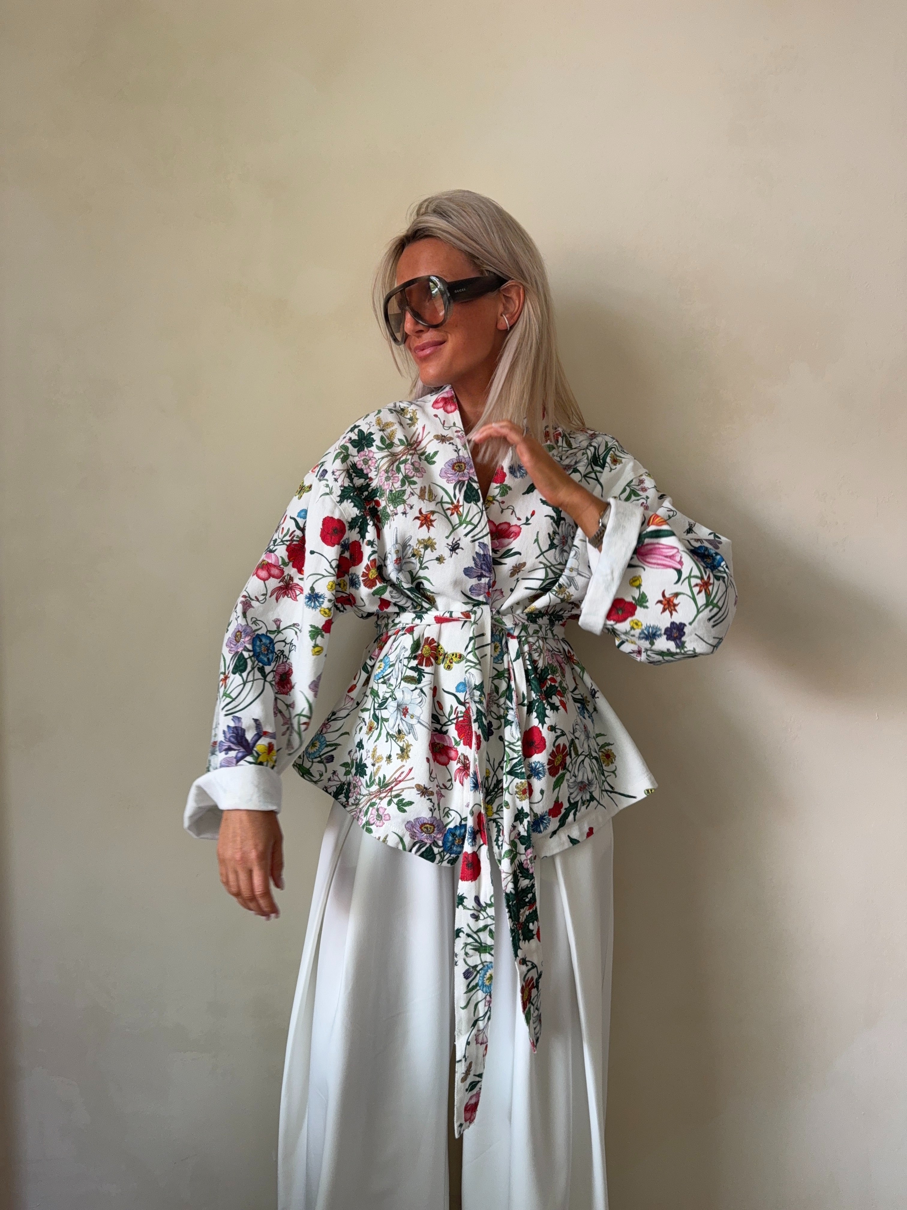Rez Rave Jacket Rez printed jacket white – Nozi